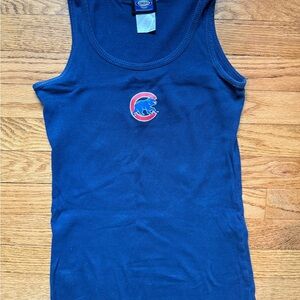 Chicago Cubs Navy Blue Tank Top